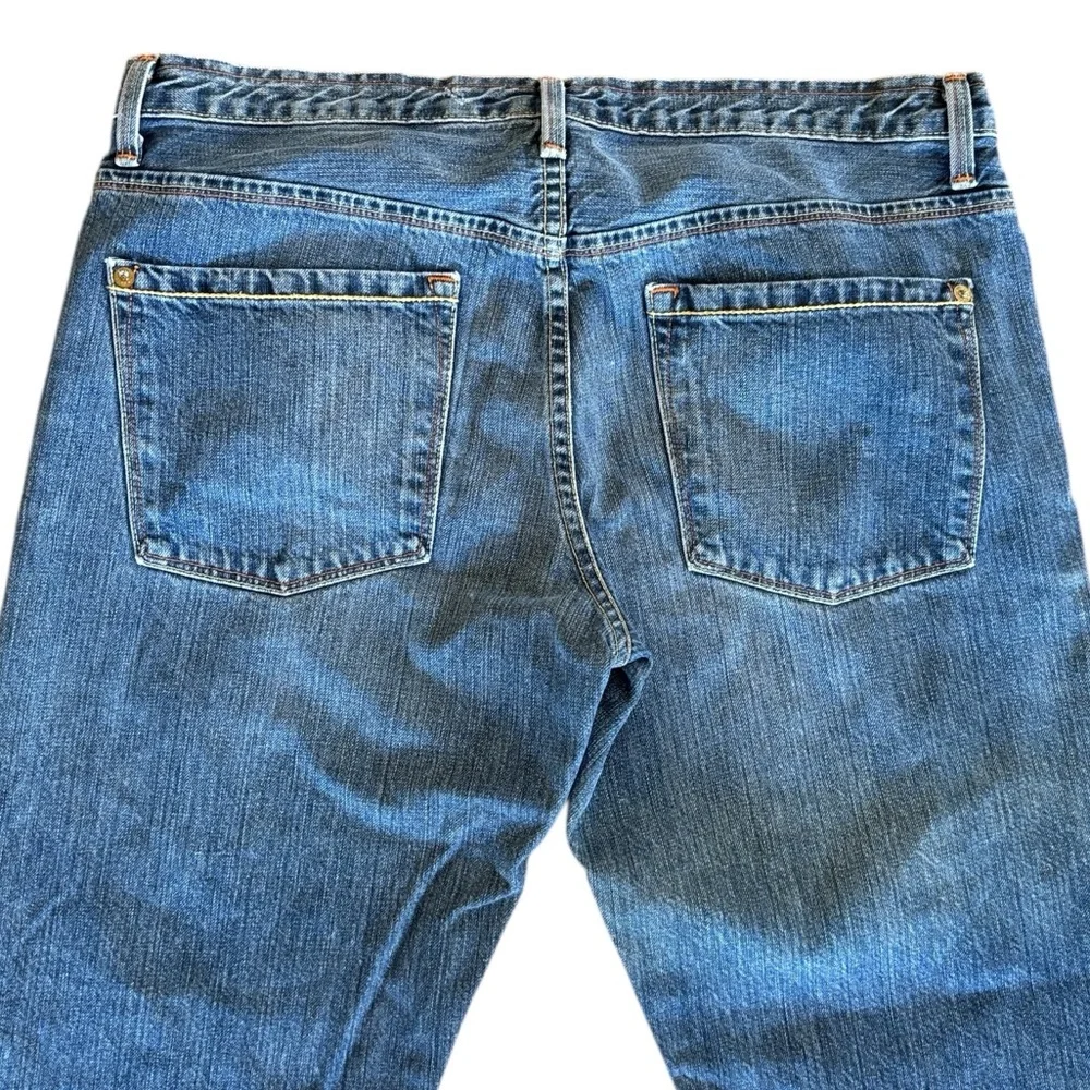 J. Crew Vintage 2006 Slouch Faded Indigo Wash‎ Buttonfly Blue Jeans Size 34